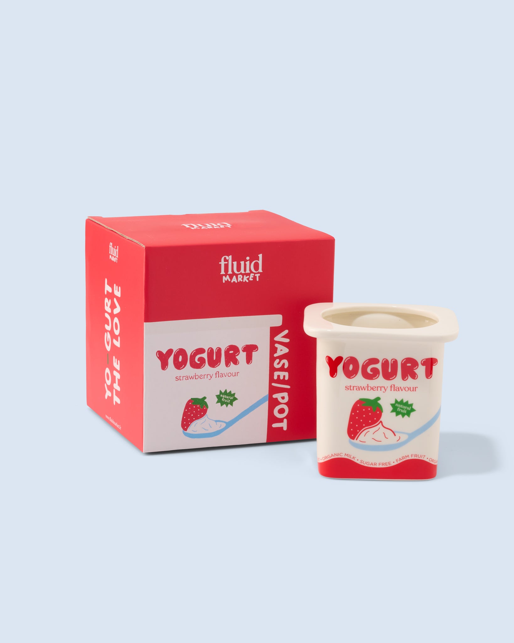 Vase/Pot Yaourt Fraise