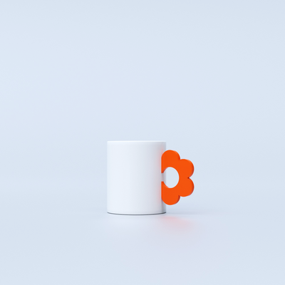 Mug Fleur Orange