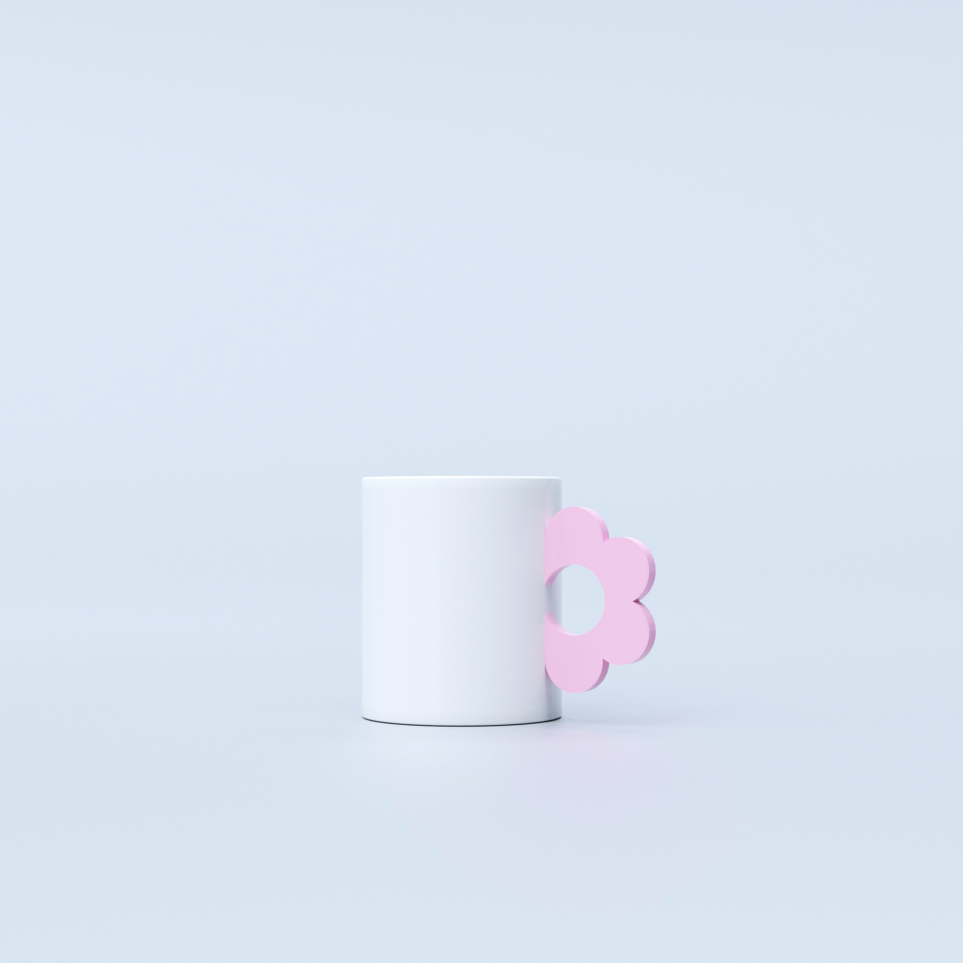 Pink Flower Mug